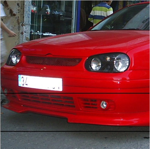 Vw Golf 4 Ön Tampon Eki Düz Model Fiber Boyasız 1997-2003