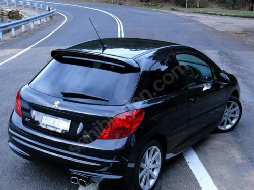 Peugeot 207 Spoiler 4 Kapı Fiber Piano Black 2007-2012