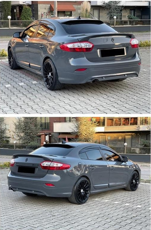 Renault Fluence Bagaj Üstü Spoiler Custom Fiber Boyasız 2009-