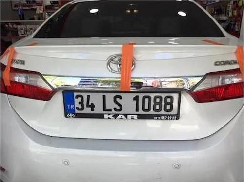 Toyota Corolla Bagaj Üstü Spoiler Parlak Siyah 2020-