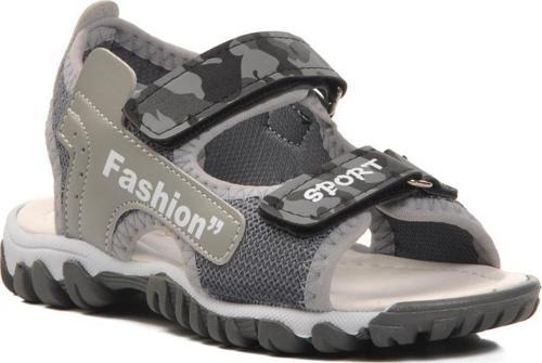 24-410-P Gri Kamuflaj Erkek Çocuk Sandalet