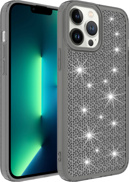 İphone 13 Pro Max Snow Si̇li̇kon Kapak Si̇yah