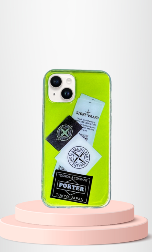 İphone 14 Baskili Renkli̇ Transparan Kilif Ti̇er Cover Yeşi̇l