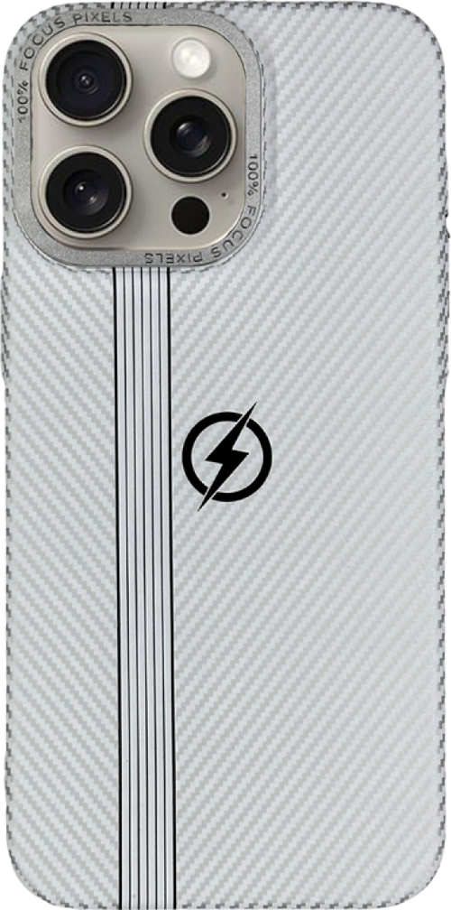 İphone 15 Pro Max Carbon Magsafe Case Beyaz