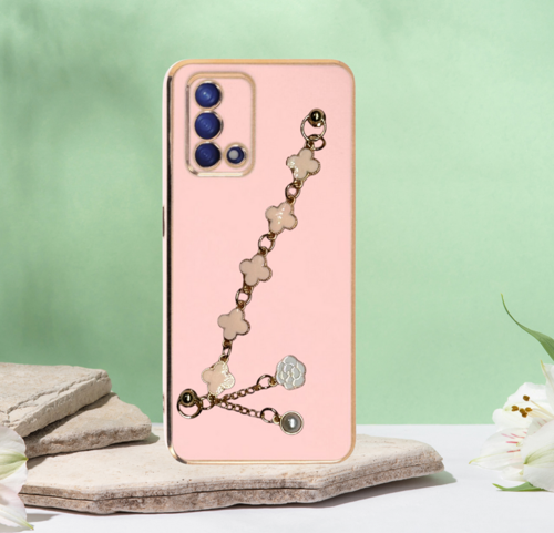 Oppo A74 Elçek Şanzeli̇ze Kilif Rose Gold