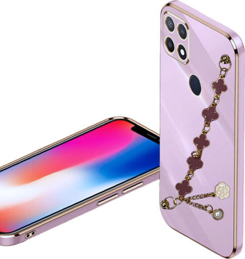 Oppo A15S Elçek Şanzeli̇ze Kilif Li̇la