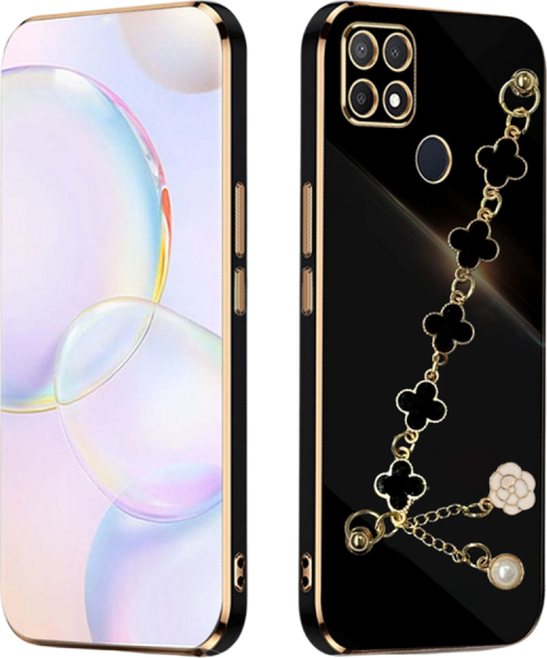 Oppo A15S Elçek Şanzeli̇ze Kilif Si̇yah