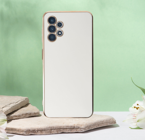 Samsung A13 Şanzeli̇ze Kilif Beyaz