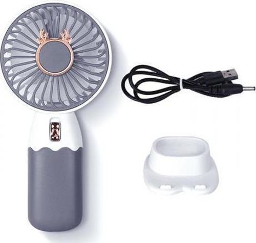40dB Sessiz Taşınabilir Şarjlı El Fanı Ve Masaüstü Telefon Standı Masaüstü Standlı El Fanı