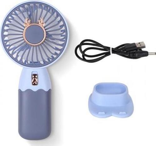 40dB Sessiz Taşınabilir Şarjlı El Fanı Ve Masaüstü Telefon Standı Masaüstü Standlı El Fanı