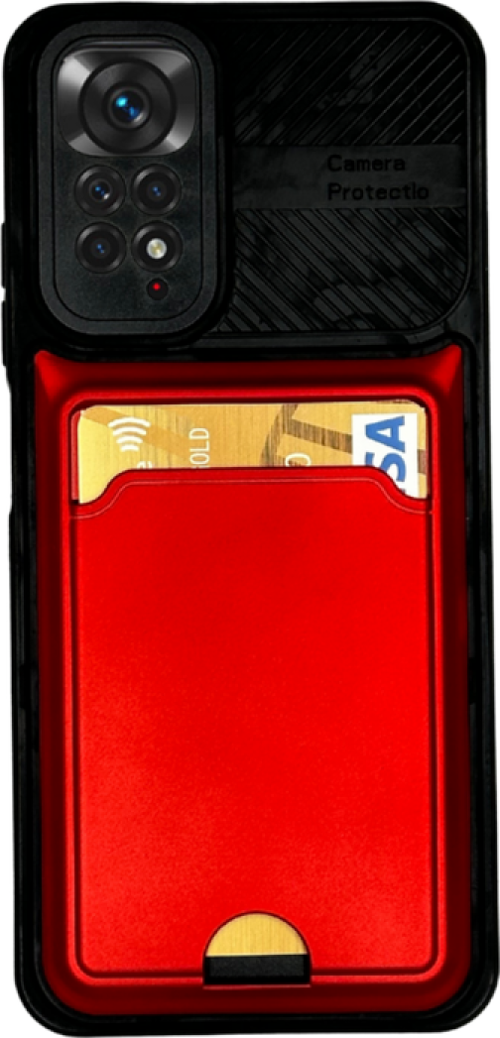 Xi̇aomi̇ Redmi̇ Note 11 S Kartlikli Si̇li̇kon Kilif Kirmizi