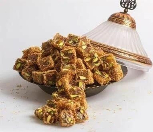 Kadayıflı Fıstıklı Duble Lokum 500 Gr