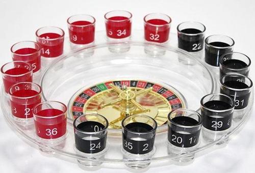 16'Li Shot Bardaklı Rulet Oyunu Şeffaf Alk2546