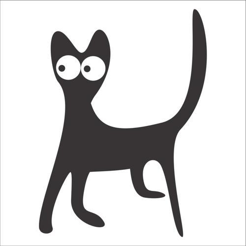KEDİ FOLYO STİCKER 100cm Uzunluk