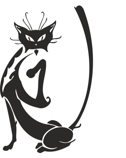 KEDİ FOLYO STİCKER 100cm Uzunluk