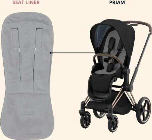 Bebek Arabası Minderi, Cybex Modellerle Tam Uyumlu Seat Liner
