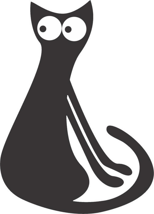 KEDİ FOLYO STİCKER 130cm Uzunluk