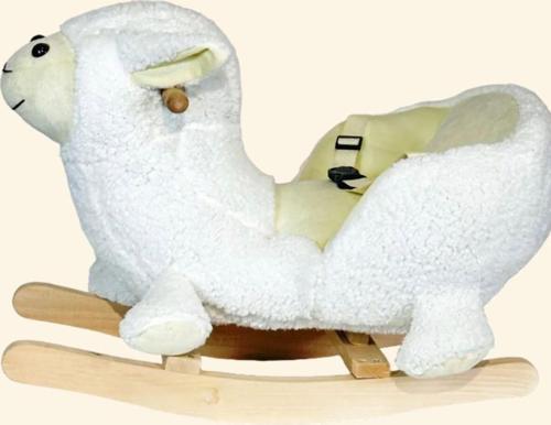 Sallanmalı , Binmeli Ve Zıplamalı Peluş Kuzu Oyuncak (Masif Denge Oyuncağı)