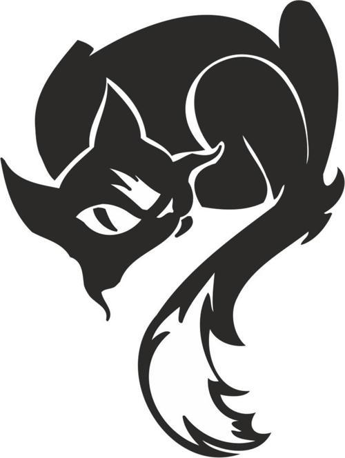 KEDİ FOLYO STİCKER 130cm Uzunluk