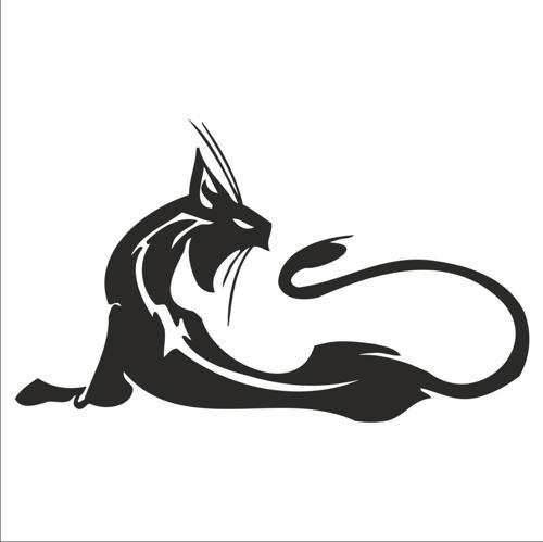 KEDİ FOLYO STİCKER 40cm Uzunluk