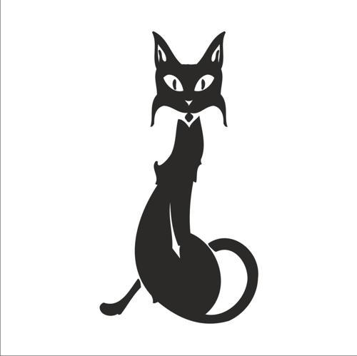 KEDİ FOLYO STİCKER 130cm Uzunluk