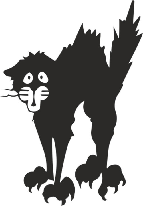 KEDİ FOLYO STİCKER 50cm Uzunluk