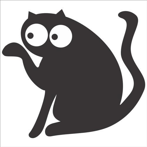 KEDİ FOLYO STİCKER 50cm Uzunluk