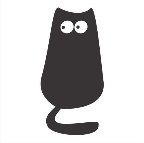 KEDİ FOLYO STİCKER 50cm Uzunluk