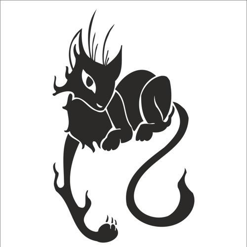 KEDİ FOLYO STİCKER 50cm Uzunluk