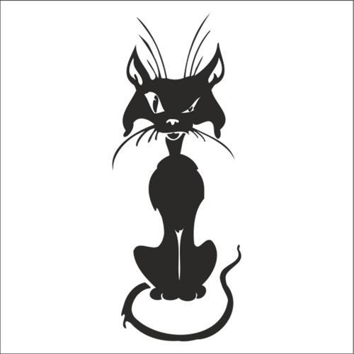 KEDİ FOLYO STİCKER 60cm Uzunluk