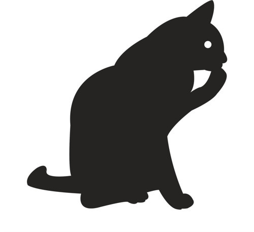 KEDİ FOLYO STİCKER 20cm uzunluk