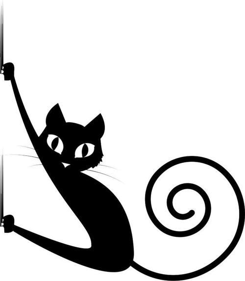 KEDİ FOLYO STİCKER 80cm Uzunluk