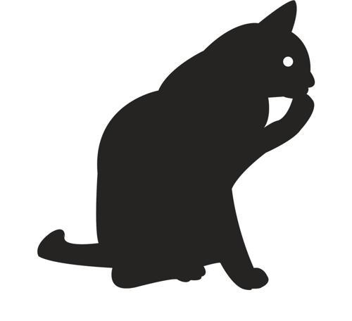 KEDİ FOLYO STİCKER 30cm Uzunluk