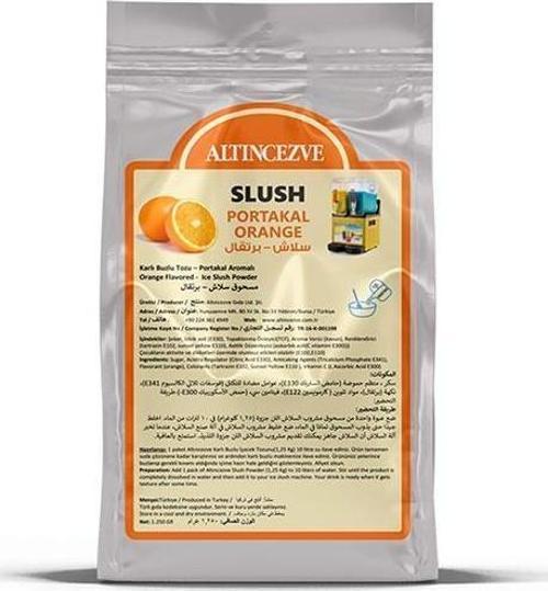 Ice Slush Karlı Buzlu Karlama Tozu | Portakal 1.250 Gr - 10 L x 10 Adet
