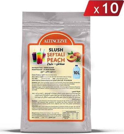 Ice Slush Karlı Buzlu Karlama Tozu | Şeftali 1.250 Gr - 10 L x 10 Adet