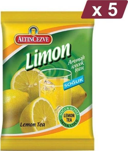 Limon Aromalı İçecek Tozu - Soğuk 450 G - 5Lİ PAKET