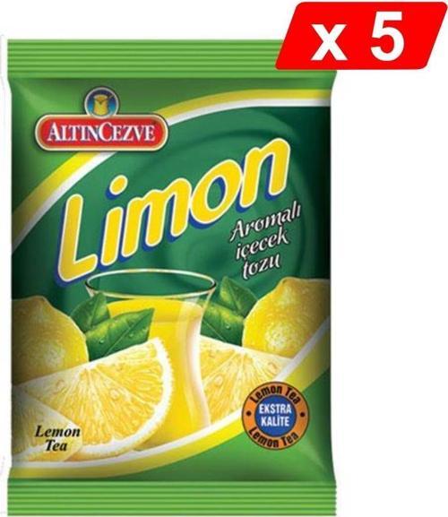 Limon Aromalı İçecek Tozu 250 Gr - 5Lİ PAKET