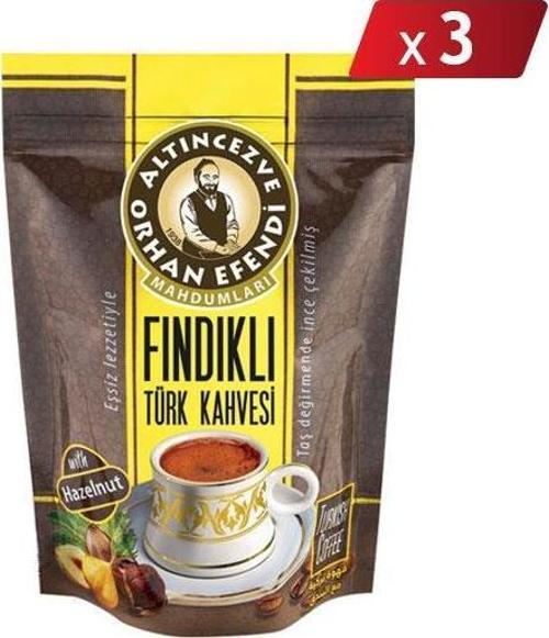 Orhan Efendi Fındıklı Türk Kahvesi 100 Gr - 3LÜ PAKET