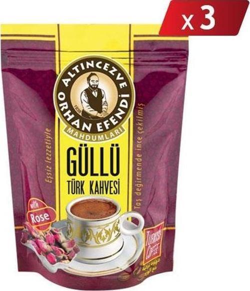 Orhan Efendi Güllü Türk Kahvesi 100 Gr - 3LÜ PAKET