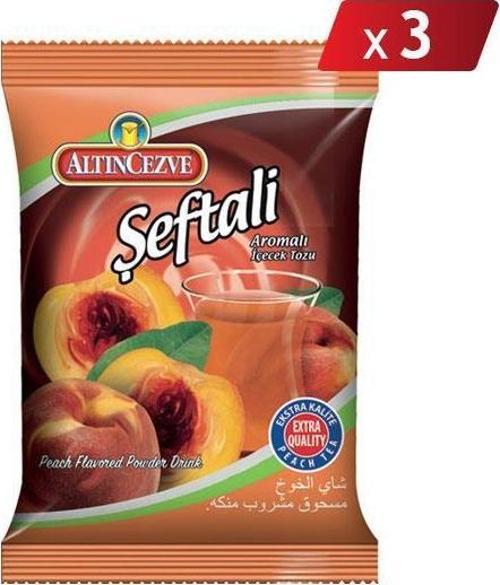 Şeftali Aromalı İçecek Tozu 250 Gr - 3LÜ PAKET