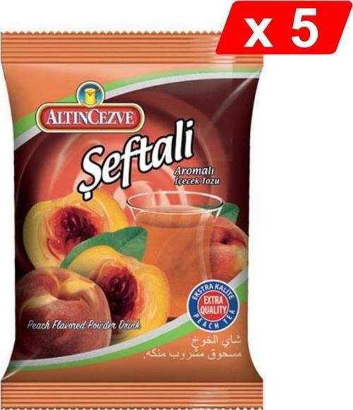 Şeftali Aromalı İçecek Tozu 250 Gr - 5Lİ PAKET