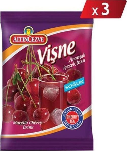 Vişne Aromalı İçecek Tozu Soğuk 450 G - 3LÜ PAKET