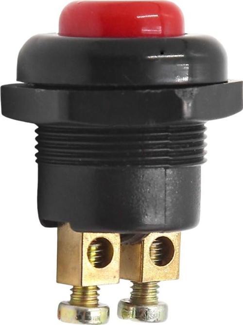 22 MM PLASTİK 2P MARŞ-KORNA BUTONU KIRMIZI (IC-180A-1)