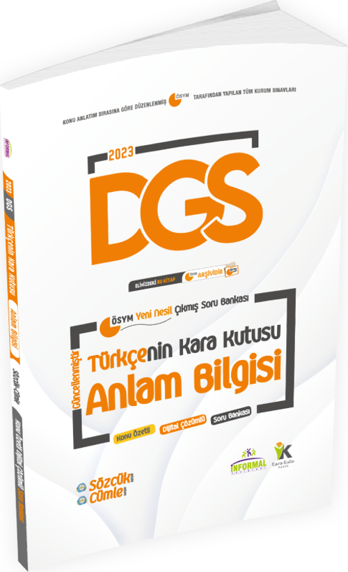 DGS Türkçenin Kara Kutusu Dijital Çözümlü Konu Özetli ÖSYM Çıkmış Soru Bankası Altın Set Paket