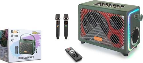 Bb1038 Bluetooth Usb-Tf-Bt-Fm-Aux 8" 1500W Speaker