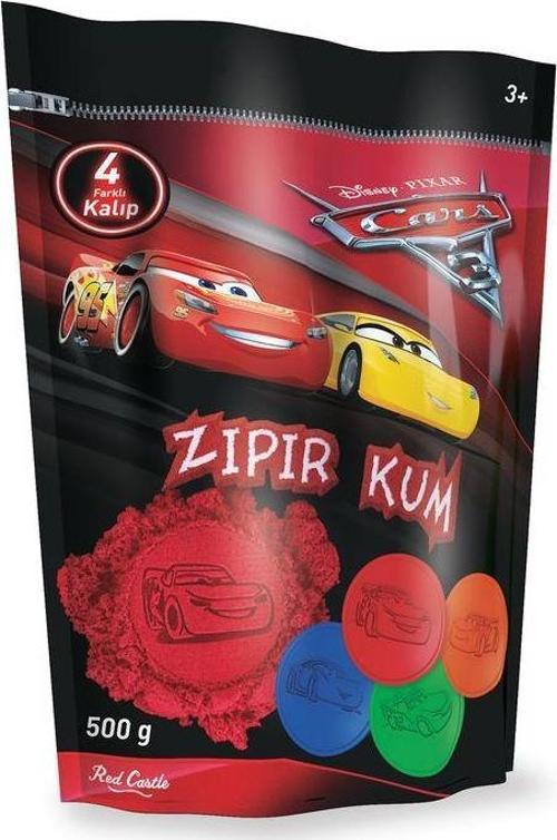 Disney Cars 3 Zıpır Kum Kırmızı 500 g-Red Castle ZKP500-A1-51