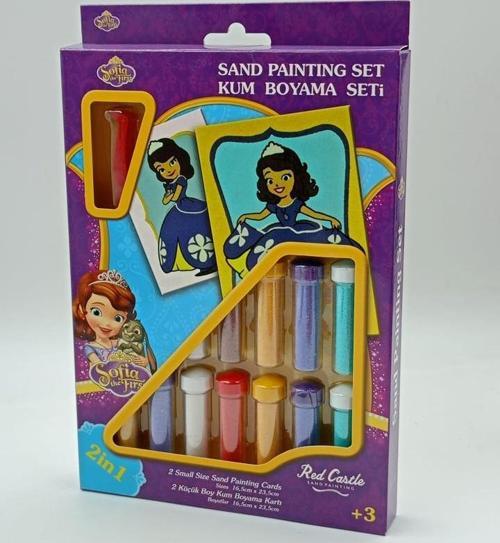 Disney Prenses Sofia the Frist Eğitici ve Eğlenceli Kum Boyama Seti 2in1-Red Castle DS-19
