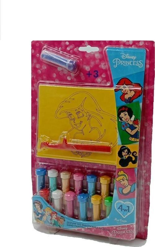 Disney Prensesler Eğitici ve Eğlenceli Kum Boyama Seti 4in1-Red Castle FM-06-PL-E