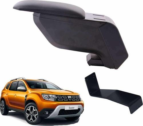 Dacia Duster 2021 Delmesiz Çelik Ayaklı Siyah Kolçak Kol Dayama
