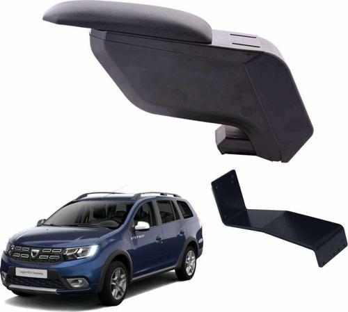 Dacia Logan MCV 2020 Delmesiz Çelik Ayaklı Siyah Kolçak Kol Dayama